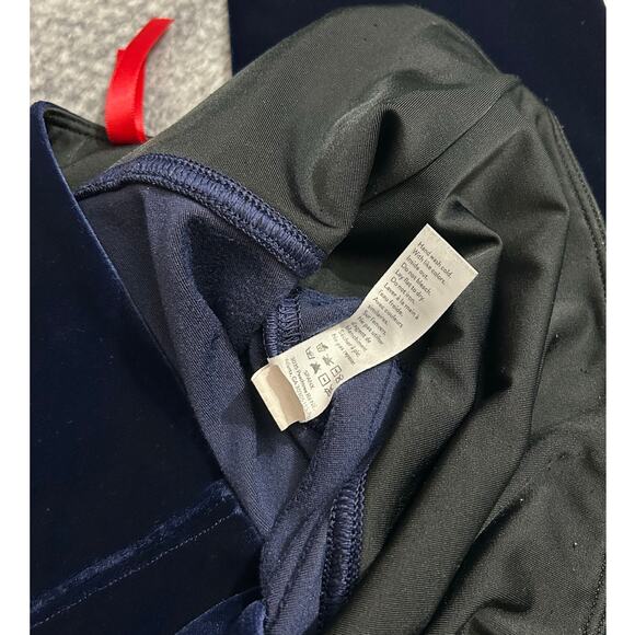 Spanx Velvet Lapis Night Blue Leggings Full Length Business Casual Size Large - Picture 7 of 12